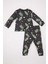 Erkek Bebek Pijama Takımı Uzay Baskılı Uzun Kollu Üst Beli Lastikli Uzun Alt D9069A525SP 5