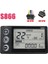 24V 36V 48V 60V S866 Kontrol Paneli Gösterge Paneli Elektrikli Bisiklet LCD Ekranı E-Bisiklet Scooter Için (Sm Fiş 5pın) (Yurt Dışından) 5