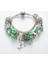 21Cm Tarzı B15384 Annapaer Yeşil Murano Cam Boncuk Moda Takılar Fit Orijinal Bilezik Pulseiras Feminina Kadınlar Için Dıy Takı (Yurt Dışından) 2