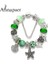 21Cm Tarzı B15384 Annapaer Yeşil Murano Cam Boncuk Moda Takılar Fit Orijinal Bilezik Pulseiras Feminina Kadınlar Için Dıy Takı (Yurt Dışından) 4