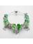 21Cm Tarzı B15384 Annapaer Yeşil Murano Cam Boncuk Moda Takılar Fit Orijinal Bilezik Pulseiras Feminina Kadınlar Için Dıy Takı (Yurt Dışından) 5