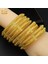 B11-4Pcs Anııd Hint 24K Altın Kaplama Bileklik Bileklik Takı Arapça Hint Kadınlar Charm Lüks Bilezik Afrika Düğün Yıldönümü leri (Yurt Dışından) 2