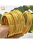 B11-4Pcs Anııd Hint 24K Altın Kaplama Bileklik Bileklik Takı Arapça Hint Kadınlar Charm Lüks Bilezik Afrika Düğün Yıldönümü leri (Yurt Dışından) 3