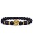 19Cm Tarzı No.1 Boyutu Moda Obsidyen Aslan Kafası Charm Bilezikler Erkekler Lava Taş Zirkon Prizma Bilezik Ve Kadınlar Için Bilezikler Yeni Dostluk Takı (Yurt Dışından) 4