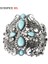 1467Gümüş Sunspicems Vintage Türk Takı Reçine Bileklik Manşet Bilezik Arapça Kadın Bilezik Antik Altın Renk Hint Gelin Bijoux (Yurt Dışından) 4