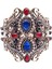 1467Gümüş Sunspicems Vintage Türk Takı Reçine Bileklik Manşet Bilezik Arapça Kadın Bilezik Antik Altın Renk Hint Gelin Bijoux (Yurt Dışından) 5