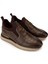 Erkek Deri Kahverengi Sneakers & Spor Ayakkabı 383 6276 Erk Ayk SK24-25 Kahve Slvr 2