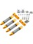 Metal Ön ve Arka Amortisör Montaj Sabit Braketi ile Wpl D12 1/10 Rc Araba Yükseltme Parçaları Aksesuarları, Sarı (Yurt Dışından) 1