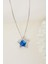 925 Ayar Gümüş Mavi Taşlı Yıldız Kolye 1