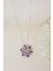 925 Ayar Gümüş Mor Mineli Lotus Kolye 1