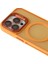 Takeandwait Apple iPhone 15 Pro Kılıf Magsafe Şarj Özellikli Standlı Protective Kapak – Lens Koruma Hediyeli-Turuncu 5
