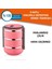 Sefer Tası Yemek Termosu Saklama Kabı Termosu 3lü - Pembe (324324) 1