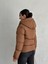 Yakası Bağcıklı Puffer Şişme Mont 5