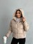 Yakası Bağcıklı Puffer Şişme Mont 2