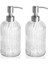 Mutfak ve Banyo Için Paslanmaya Dayanıklı Paslanmaz Çelik Pompalı Doldurulabilir El Sabunu Dispenseri ile 18 Oz Cam Sabunluk. (Yurt Dışından) 1