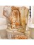 1 Piece 6-Layer Cotton Digital Printed Cartoon Summer Blanket 100X100CM Beige1 (Yurt Dışından) 4