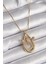 316L Çelik Gold Renk Zincir Zirkon Taşlı Damla Model Kadın Kolye - TJ-BKO9607 1