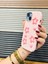 iphone 13 ve 14 Uyumlu Kaliteli Silikon 3D Yıldız Kılıf Açık Pembe 3