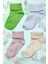Organik Pamuklu Dört Mevsim 4'lü Bebek Çorabı Renkli Bebek Çorap 2