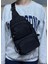 Unisex Krinkıl Su Geçirmez Modern Body Bag Çapraz Omuz Çantası 3300 Siyah 2