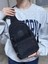 Unisex Krinkıl Su Geçirmez Modern Body Bag Çapraz Omuz Çantası 3300 Siyah 3