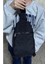 Unisex Krinkıl Su Geçirmez Modern Body Bag Çapraz Omuz Çantası 3300 Siyah 4