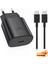 25 Watt Samsung Xiaomi Oppo Poco Android Uyumlu Usb-C To Usb-C Kablolu Siyah Hızlı Şarj Seti 25W Leastra 1
