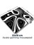 Ilyuka Black And White Topography Map 22X18CM MP382218 Ilyuka Mini Boy Gaming Mousepad Dikişsiz Kenar Kaymaz Kauçuk Taban 22X18CM 2