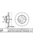 FREN DISK ON DUZ 240-4 ( FIAT: TEMPRA TIPO PUNTO BRAVO 90 - 99 / FORD: KA 08 - ) 1