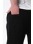 Siyah Bol Paça Beli Bağlamalı Erkek Pantolon E7403 3
