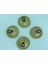 Prinç Döküm Oyun Dans Zil 5.6 Cm, Cymbals Brass Zills 2" Belly Dance Finger 4