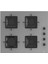 Fryart Gri Set (D065 Gri Davlumbaz -SS208 Gri Ocak- XE63CPR Fryart Gri Fırın) 3