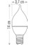 7 Watt E14 Duylu Kivrik Buji LED Ampul CT-4080 Günisigi 4