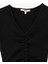 Büzgülü Slim Fit V Yaka Kısa Kollu Crop Tişört 5