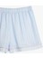 Çizgili Slim Fit Viskon Şort Pijama Altı 5