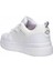 Slz Beyaz Gümüş Cilt Bağcıklı Kadın Spor Ayakkabı 3
