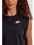 Sportswear Club Women's Sleeveless Cropped Top Kadın Crop Kolsuz Tişört Siyah 3