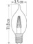 4W Rustik LED Kıvrık Buji Ampul E14 Amber CT-4281 2