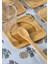 Borosilikat Cam Sufle Seti - Bambu Tabaklı 4lü Kase Takımı - 12 Parça - 250 ml 4