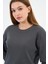 Bisiklet Yaka Likralı Uzun Kollu Kaşkorse Sweatshirt (WK25588) 5