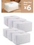 6 Lı Home Sweet Home Baskılı Beyaz Mega Boy Baza Altı Kazak Pike Battaniye Hurcu 74 x 46 x 46 cm 1