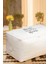 6 Lı Home Sweet Home Baskılı Beyaz Mega Boy Baza Altı Kazak Pike Battaniye Hurcu 74 x 46 x 46 cm 3