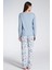 Kadın Uzun Kol Büyük Beden Pijama Takımı 3