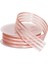 Saten Çizgili Şifon Pembe Kurdele 25 mm - 20 mt 1
