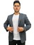 Çizgili Erkek Blazer Spor CEKET-1474 2