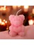 Romantik Ayıcık Şeklinde Pembe Dekoratif Mum 1