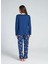 Kadın Uzun Kol Büyük Beden Pijama Takımı 4