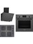 Ankastre Gri 3 Lü Set 308 (HBF512BH1T-POP6C9P30O-DWK66PJ70T) 1
