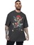 Japon Bascı Antrasit Oversize Erkek Tshirt 1
