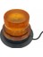 12V-24V Çakar Tepe Lamba Mıknatıslı Çakmak Fişli 18 Ledli (Fonksiyonlu) (130*90 Mm) Turuncu 1